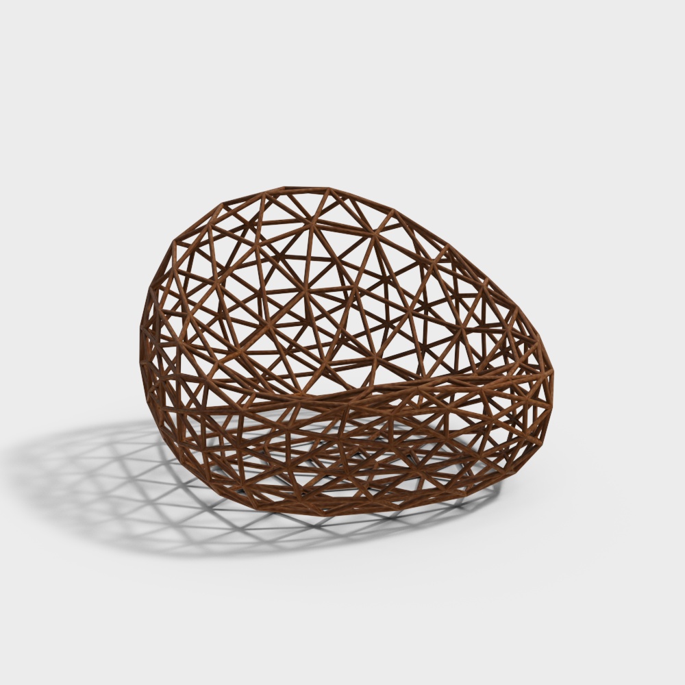 ラタンの屋外用レジャーチェア