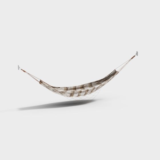 Low-Poly Hammock 3D model for Relaxation