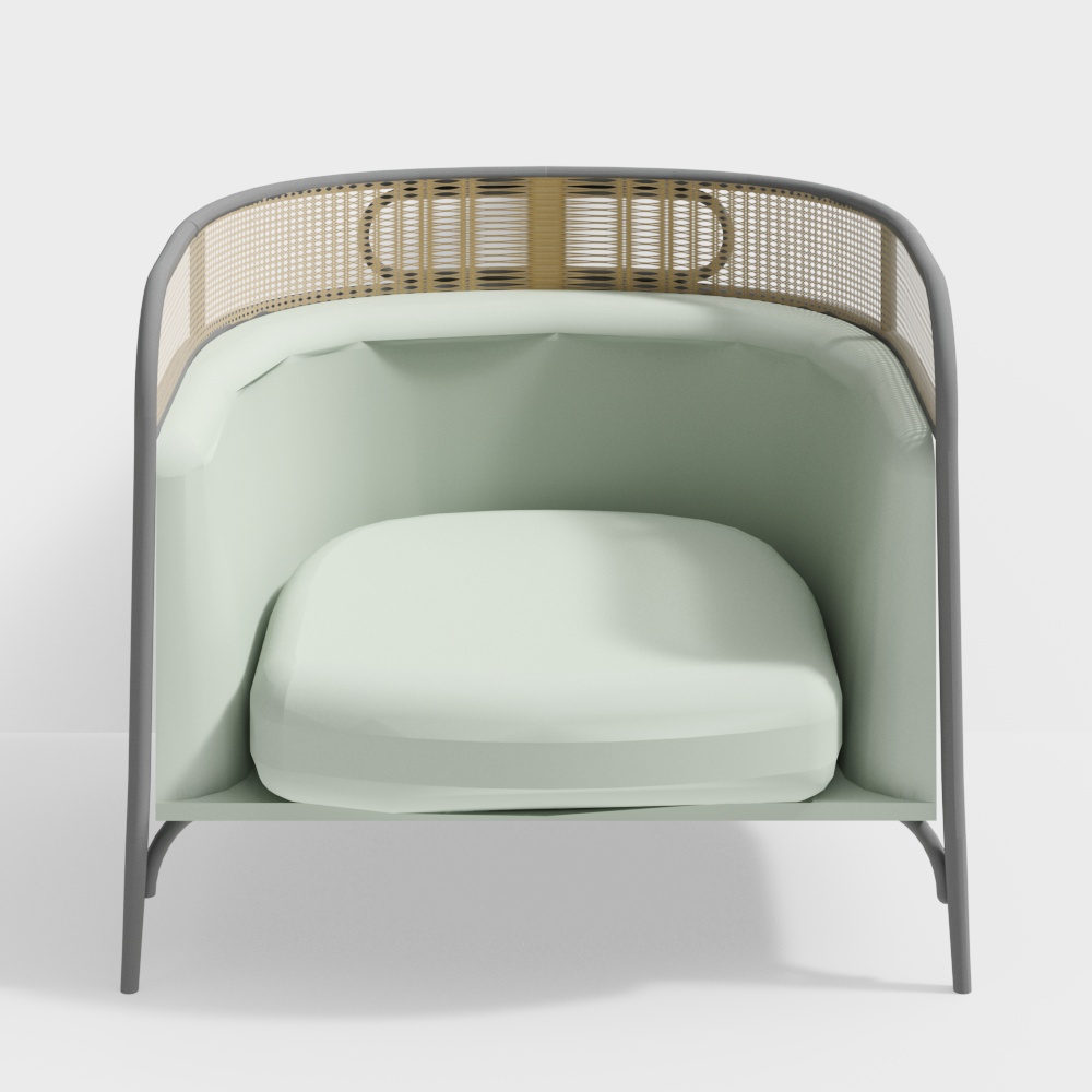 Grüner Einzelsessel