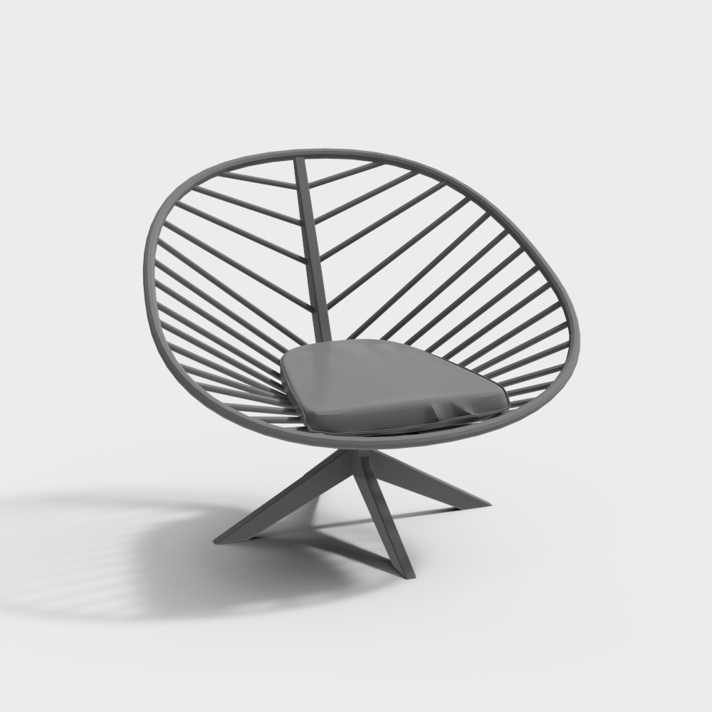 silla de ocio de hierro