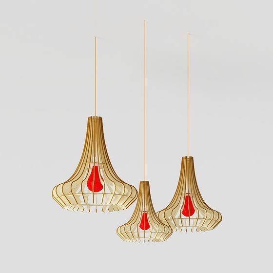 Lumina Low-Polygon Chandelier 3D model