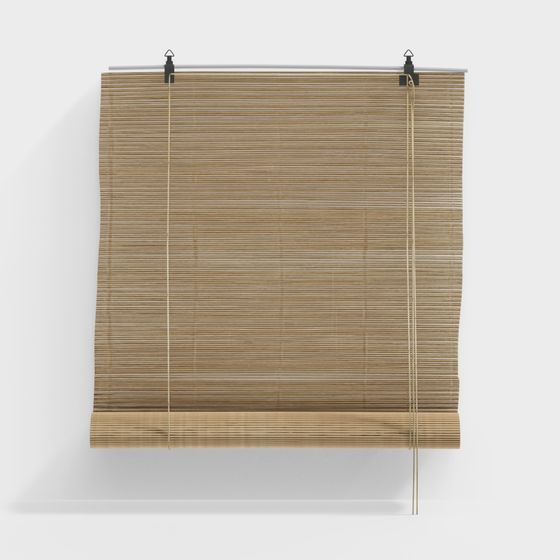 Authentic Bamboo Curtain 3D model for Creative Projects