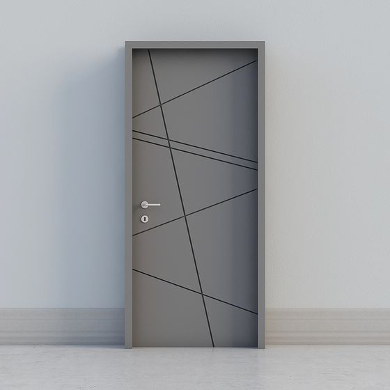 Geometric Door 3D Model for Modern Interiors