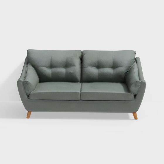 Boho Earth Fabric 3 Seater Sofa in Smoke Pine Colo