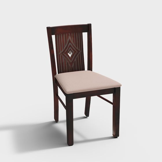 Bộ Ghế Ăn Gỗ Cao Su Aravali 2 Chiếc Màu Cổ Điển