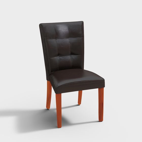 Elegant Low-Poly Chair 3D model for Contemporary Spaces