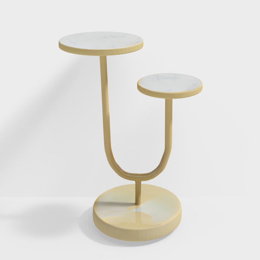 Marcel Metal Table in Gold Colour