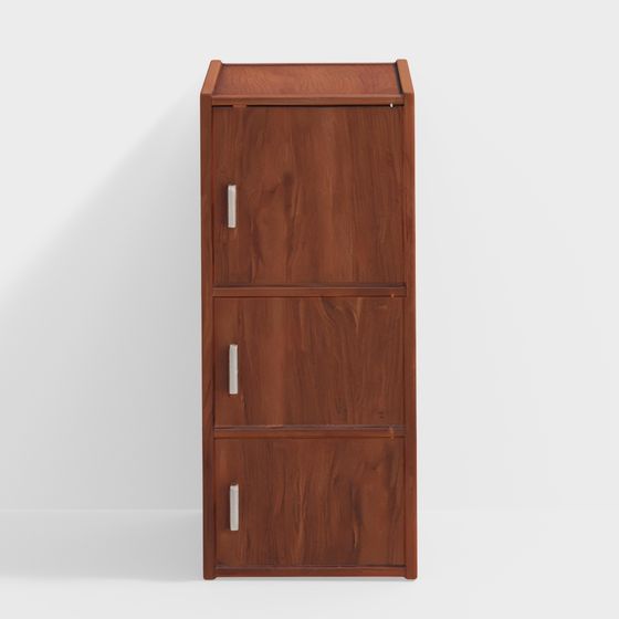Vintage Wooden Storage Cabinet 3D model for Creative Spaces