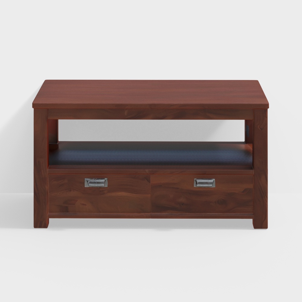 Antwerp Center Table with Drawer in Sheesham Colour