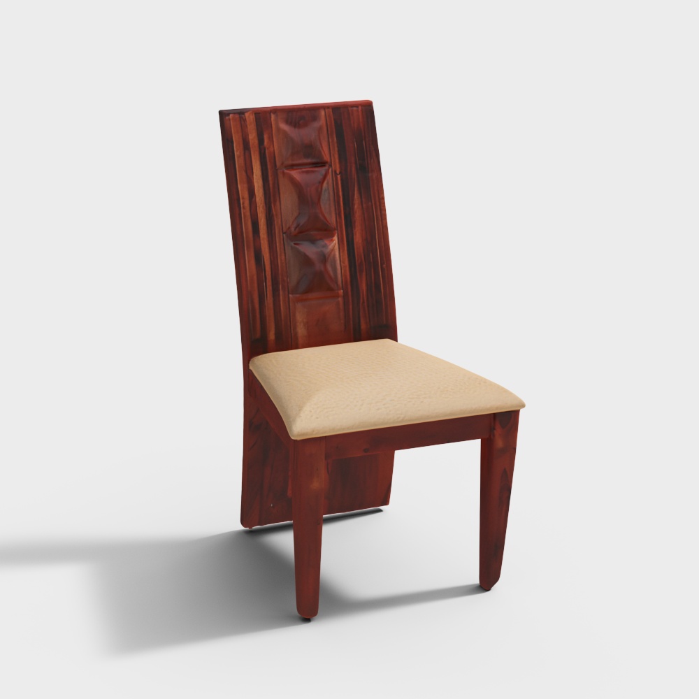 Woodrow Sheesham Wood (Rosewood) Dining Chair Set of 4