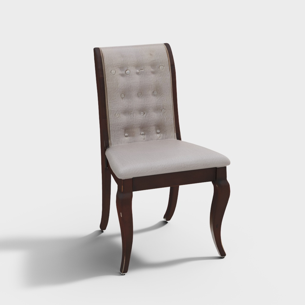 Florentine Solidwood Dining Chair Set of 2 in Dark Finish