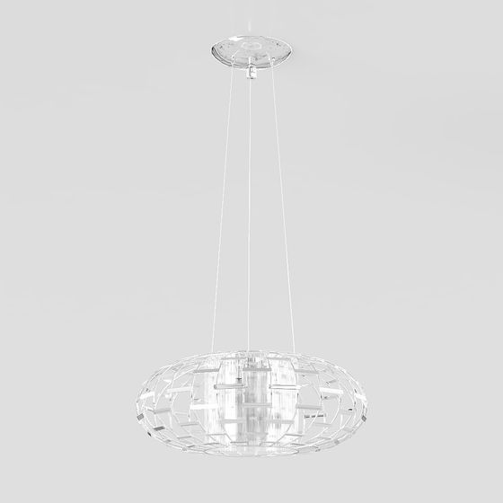 Modern Low-Poly Chandelier 3D model
