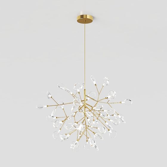 Elegant Crystal Chandelier 3D Model