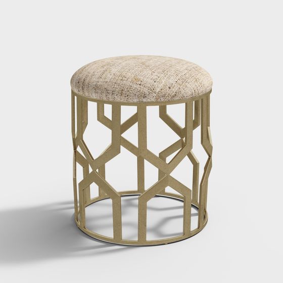 Geometric Woven Stool 3D model