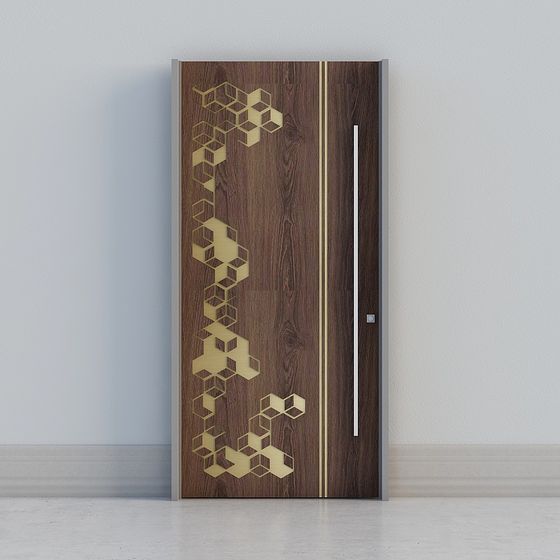 Geometric Light Shadow Door 3D model