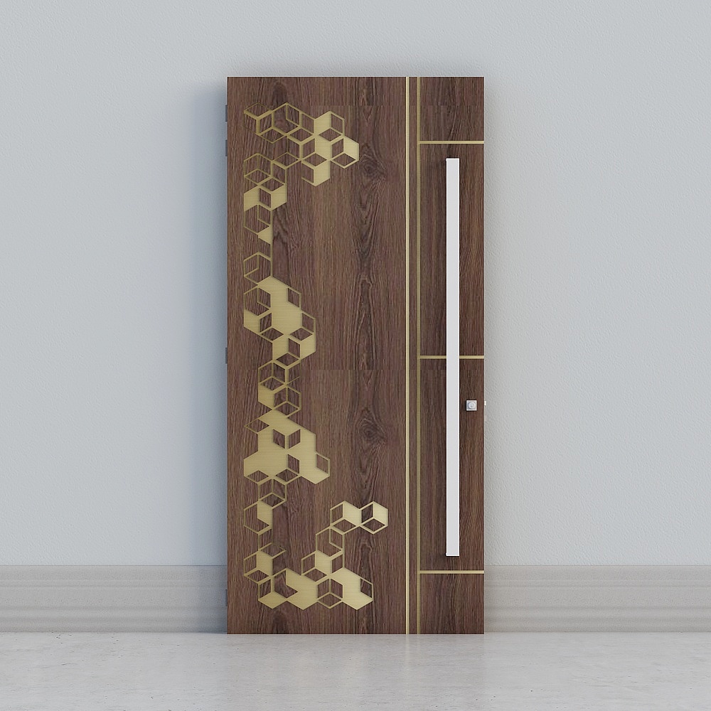 Geometric Light and Shadow Door 3D model