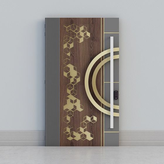 Unique Low-Polygon 3D Model Door Design