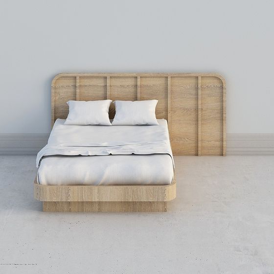 Modern Minimalist Bed Frame 3D model