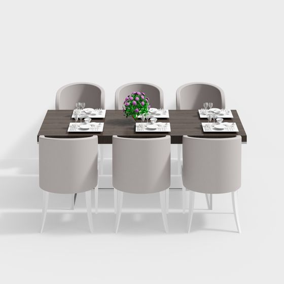 Elegant Dining Table 3D model