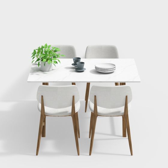Urban Dining Table 3D model