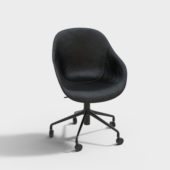 Sleek Office Chair 3D model for Modern Aesthetics