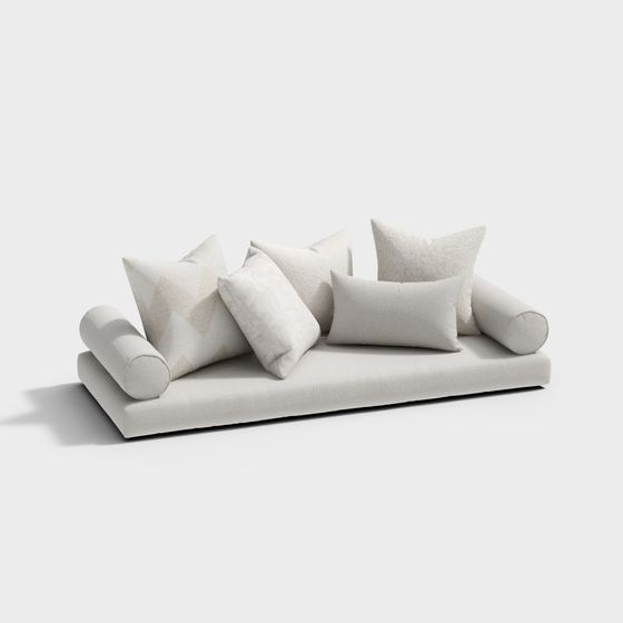 Modern Minimalist Sofa 3D model