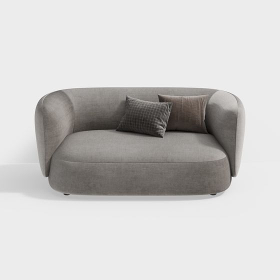 Low Poly Stylish Sofa 3D model for Modern Interiors