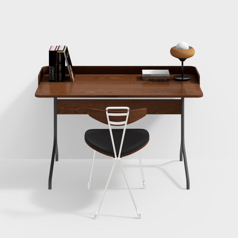 モダンヴィンテージデスク＆チェアセット