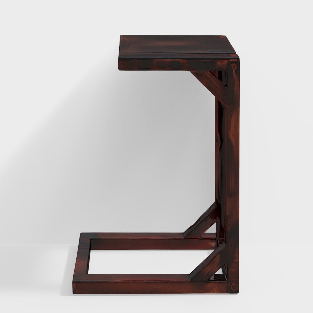 Solid Wood C-Side Table
