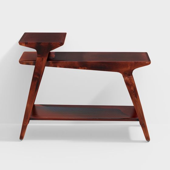 Sleek Wooden Table 3D model