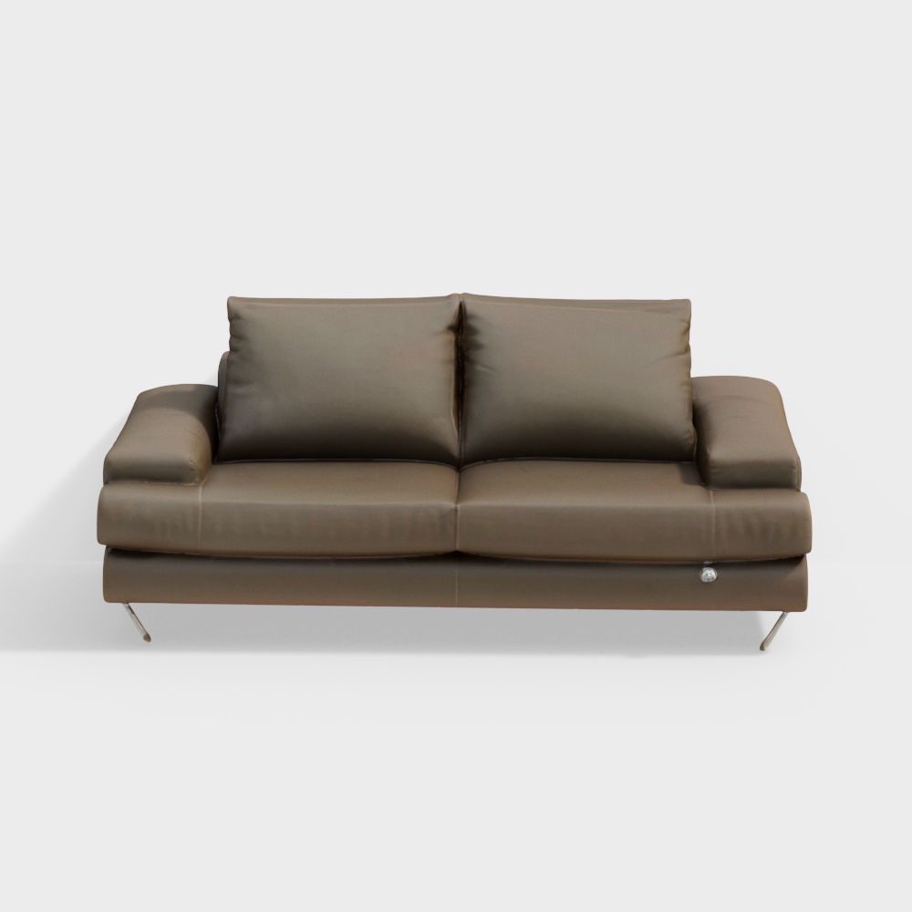 Leatherette 3-Seater Sofa with Dual USB Port