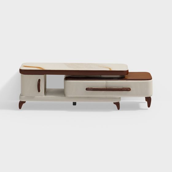 Retro TV Cabinet 3D model for Modern Home Design