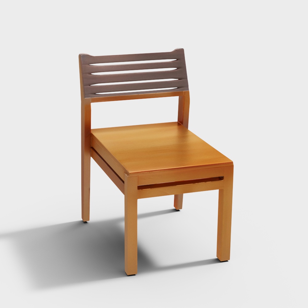 Pico Solid Wood Dining Chair in Teak Finish