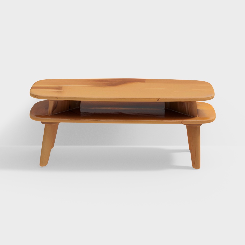 Kasagi Solid Wood Center Table in Timeless Teak Finish