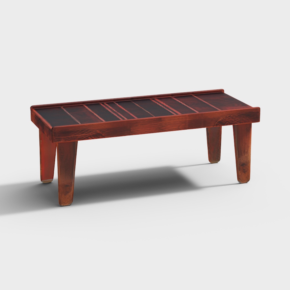 Solid Wood Bench in Dark Oak Finish