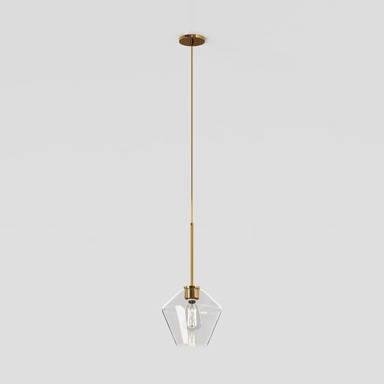 Stylish Geometric Chandelier 3D model for Modern Interiors