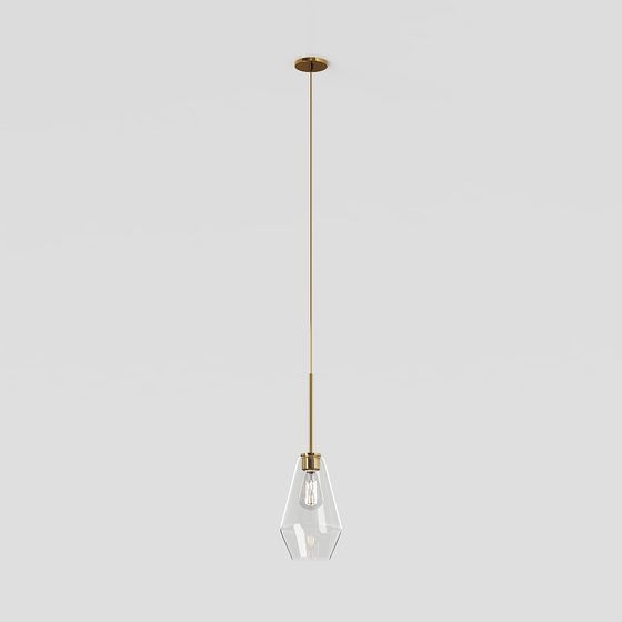 Elegant Modern Chandelier 3D model