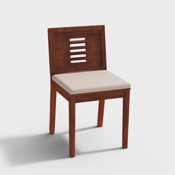 Elegant Low-Poly Chair 3D Model for Modern Design