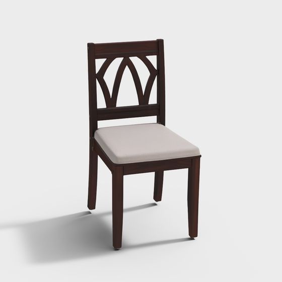 Vintage Elegance 3D Model Chair