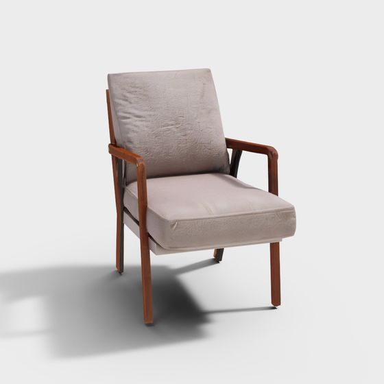 Cozy Lounge Chair 3D model for Modern Spaces