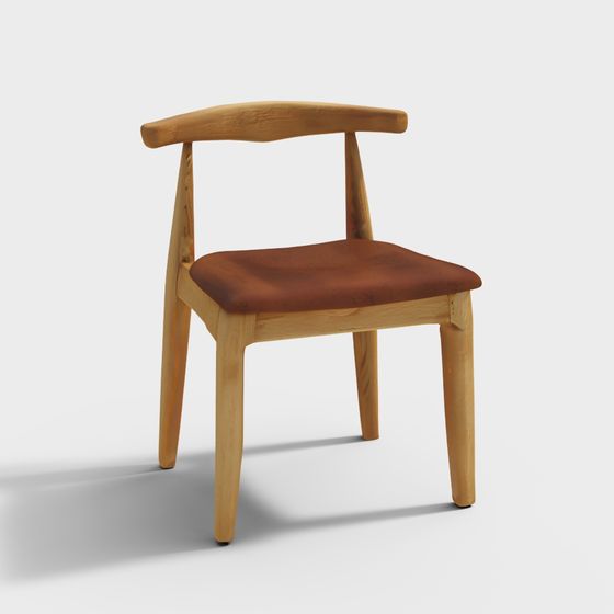 Stylish 3D Chair Model for Modern Interiors