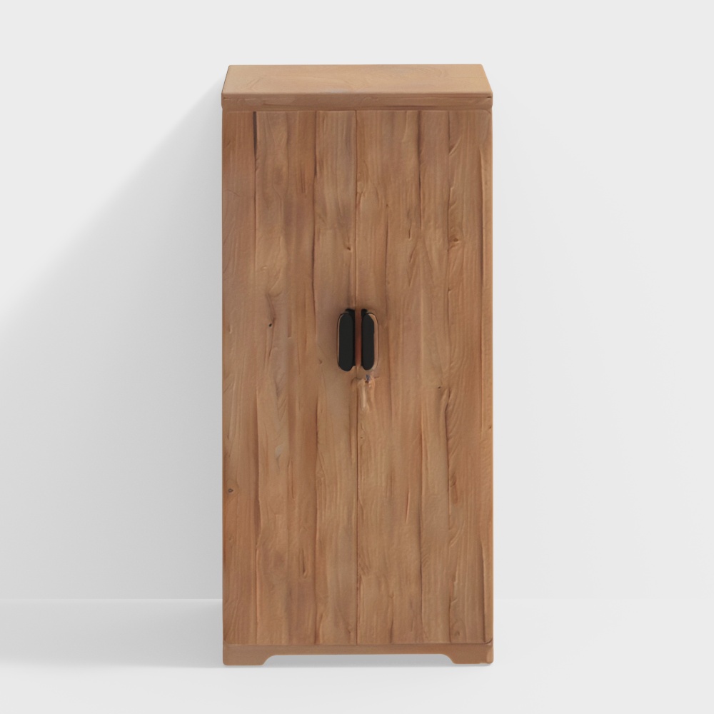 2-Door Wardrobe in Brentwood Oak Finish