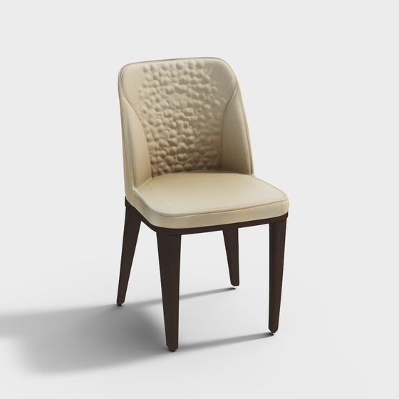 Elegant Low-Polygon Chair 3D model