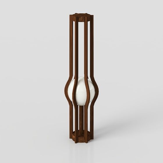 Wooden Lantern 3D model