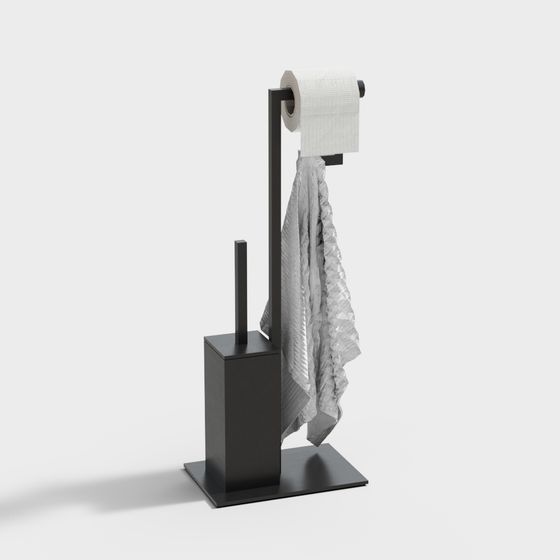 Elegant Toilet Paper Holder 3D model