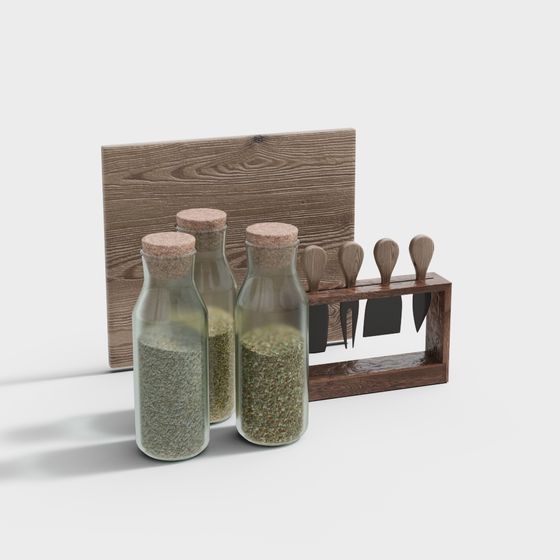 Rustic Kitchen Corner 3D model