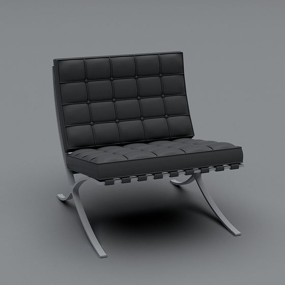 Elegant Low-Poly Seat 3D model for Modern Design