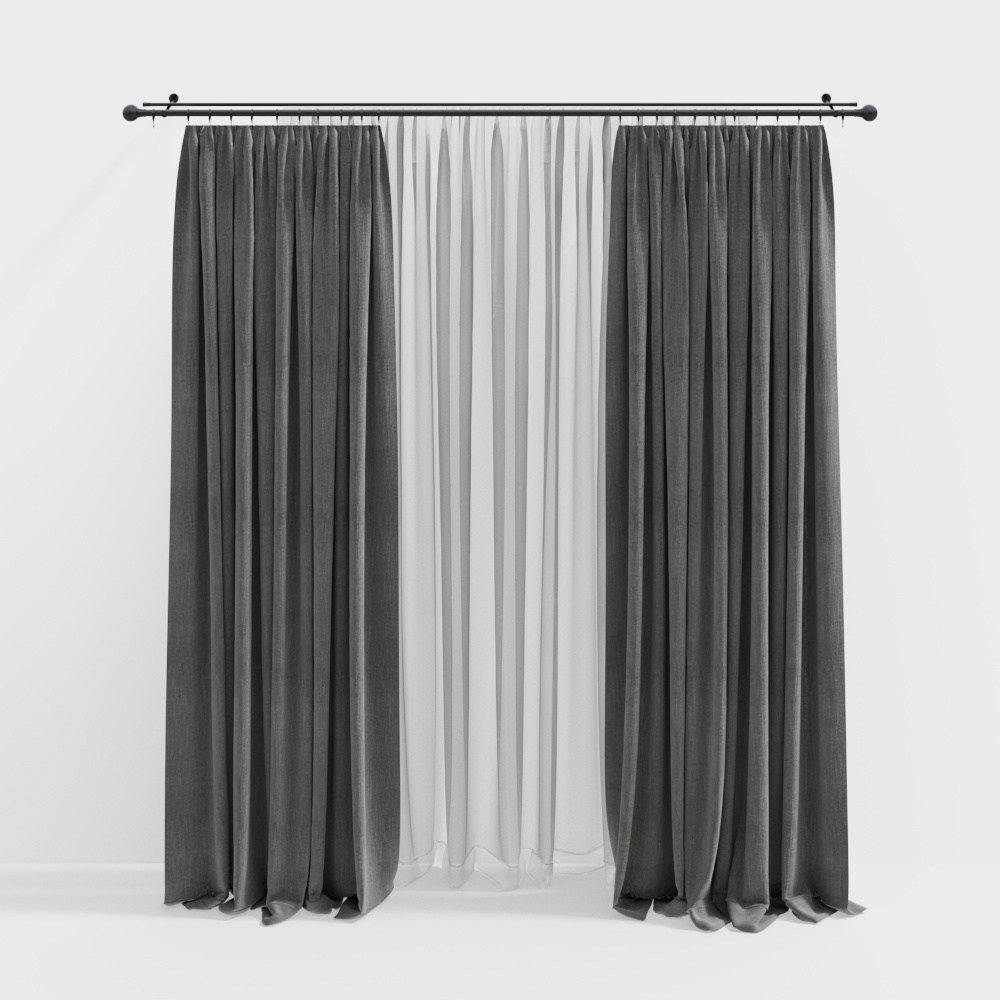 ロッド付きカーテン