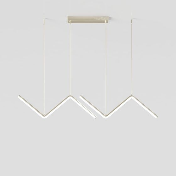 Sleek Pendant Light 3D model