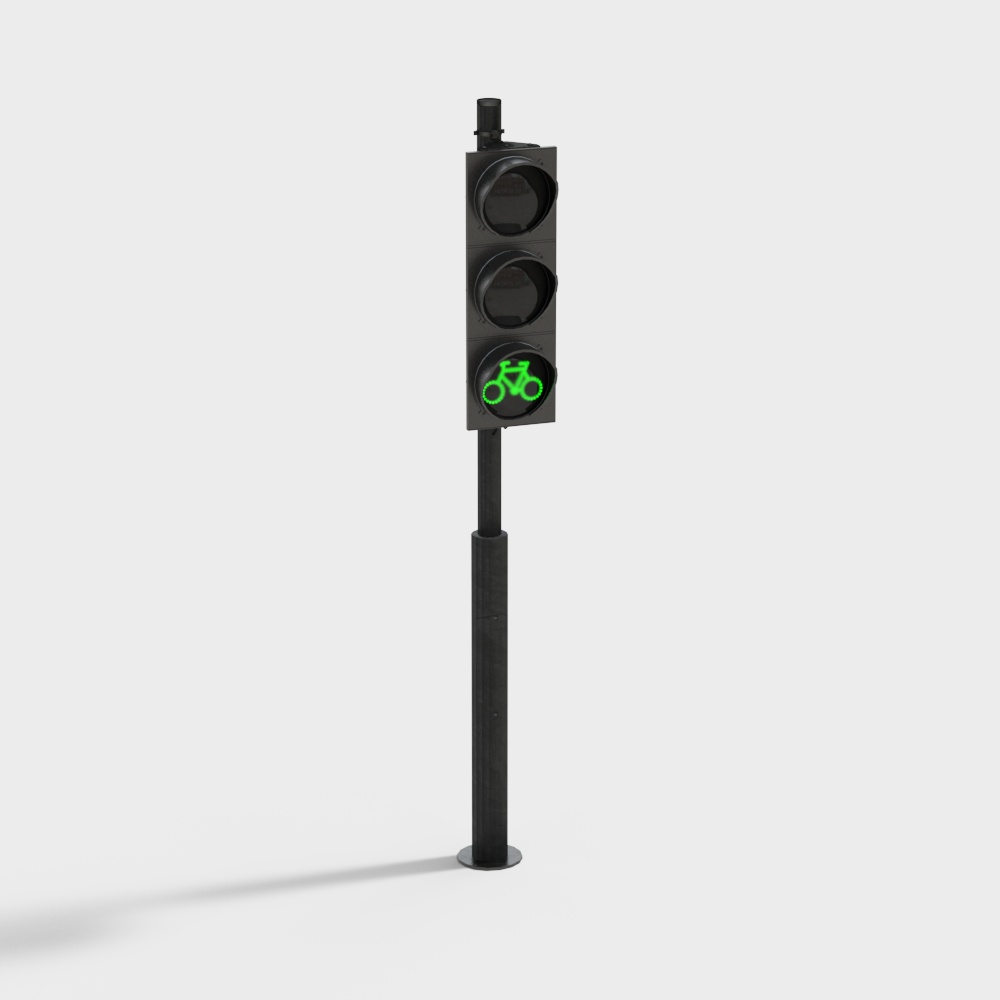 Realistic Bicycle Signal Light 3D model